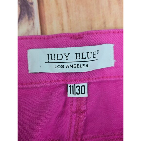 Judy Blue Womens High Rise Skinny Jeans 11/30 Fuchsia 32x28 - Picture 5 of 9